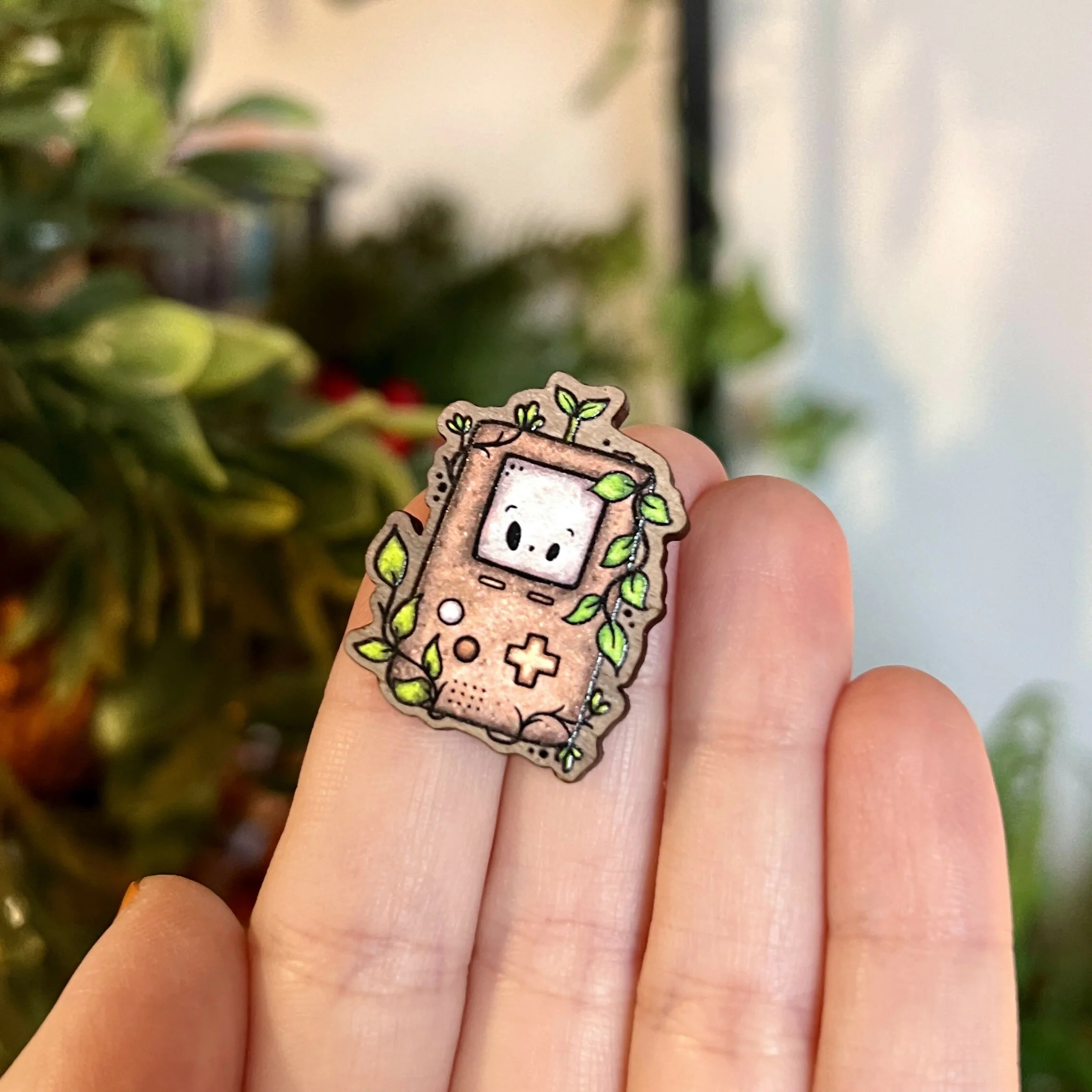 Cosy Retro Gamer Wooden Pin - Image 6
