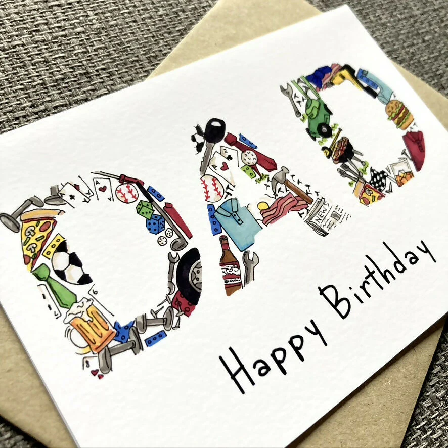 Dad's Favourite Things Greetings Card - Image 3