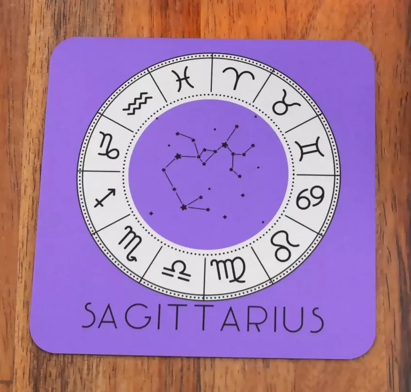 Zodiac Star Signs Coaster CONSTELLATION Design - Image 9